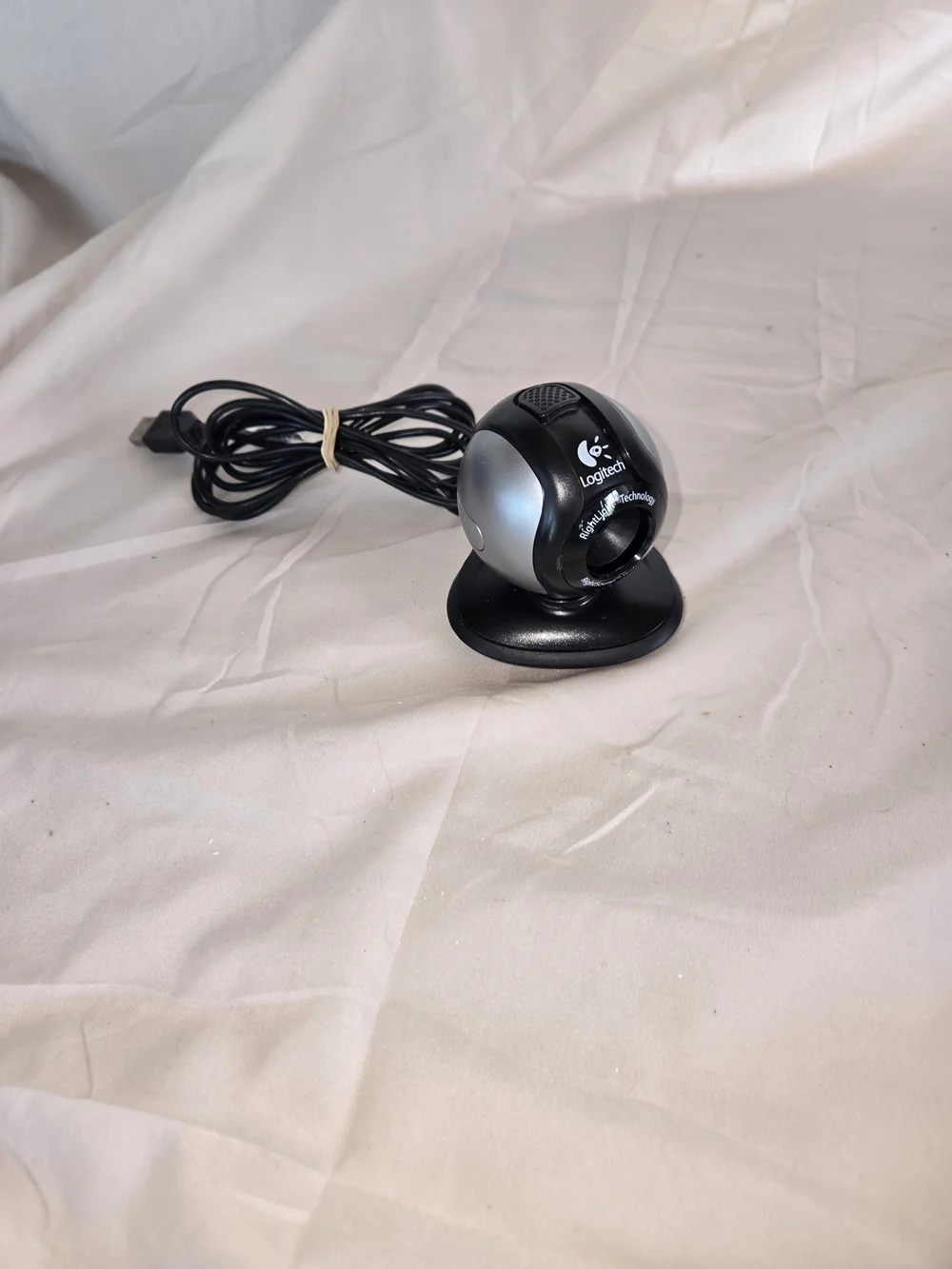 Logitech Black/Silver USB Webcam